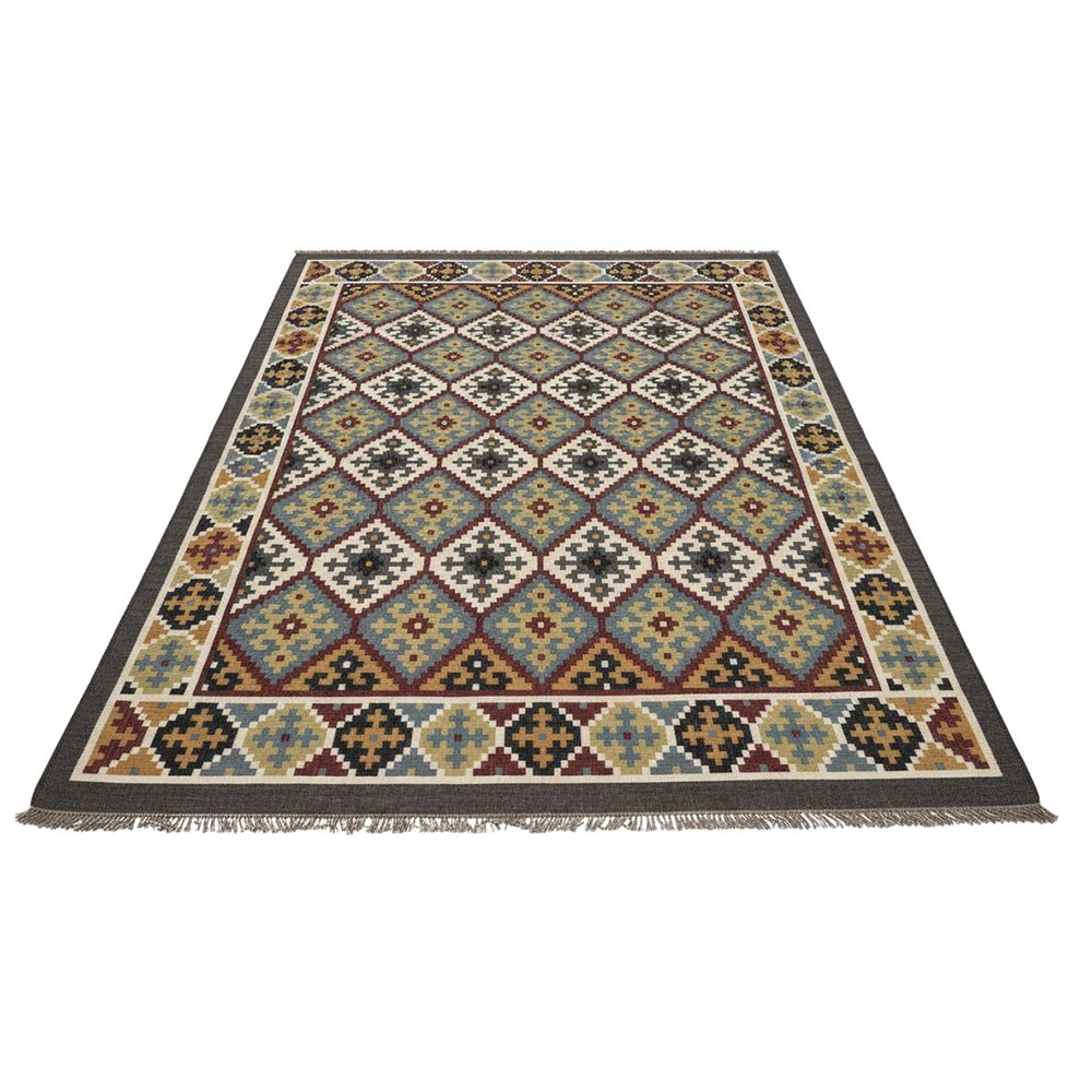 Handcrafted Multicolor Jute Dhurrie Vintage For Living